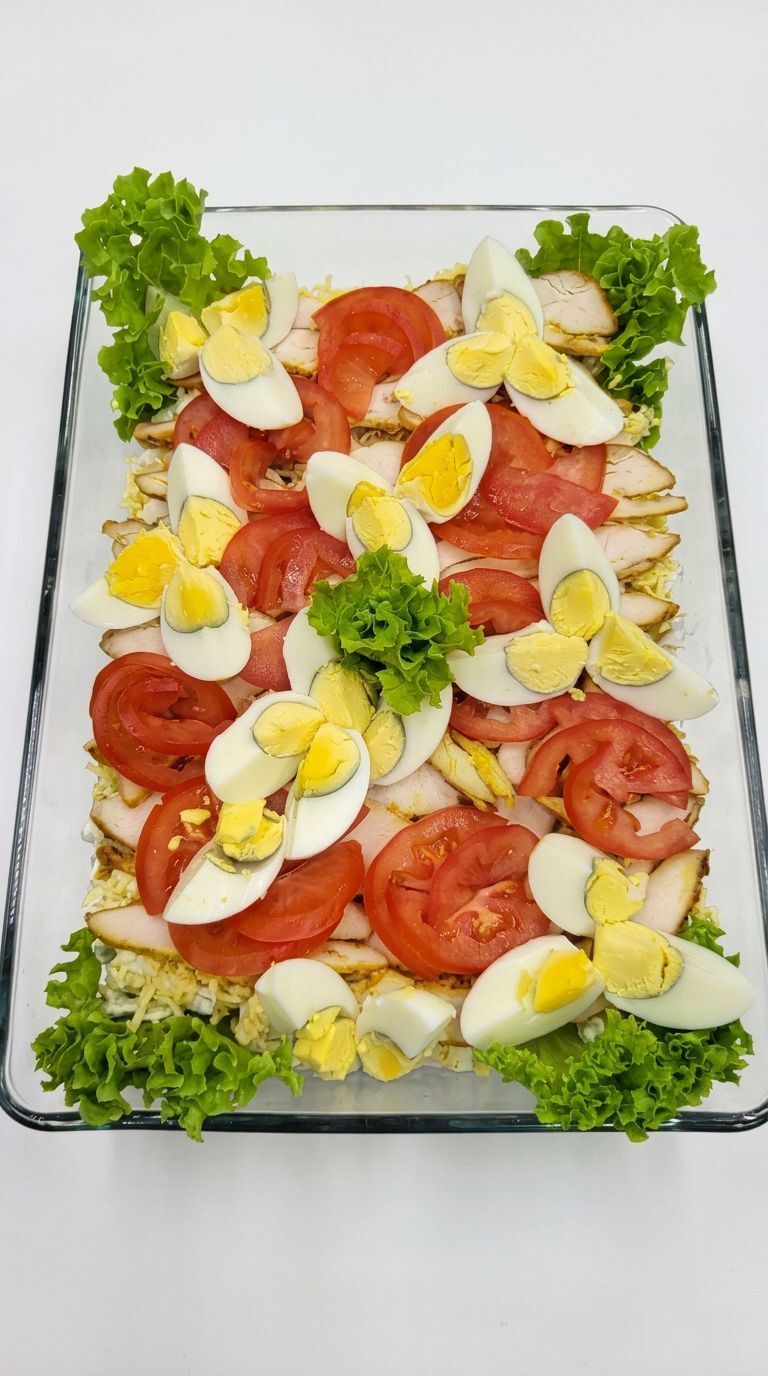 Салат Цезарь с курицей